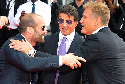 Expendable 2 stars come to israel